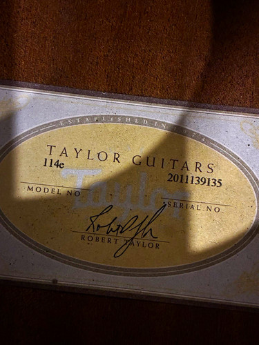 Taylor 114e grand auditorium - grand,