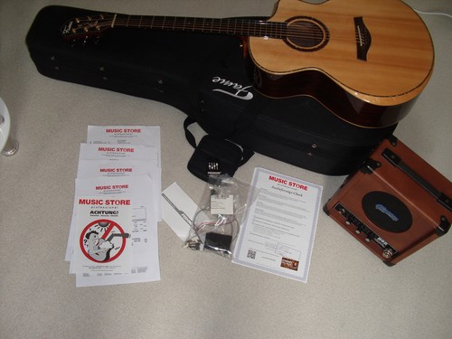 Akustikgitarre mit koffer und - mit,
