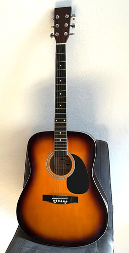 Akustik gitarre mit - gitarre, tasche