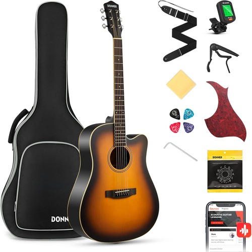 Donner akustikgitarre cutaway - donner,