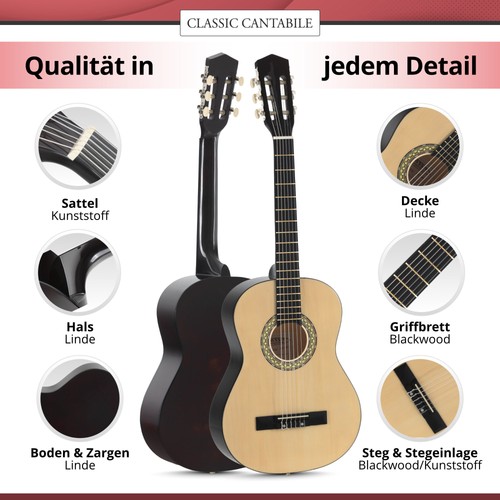 Konzert gitarre akustik - 4/4,