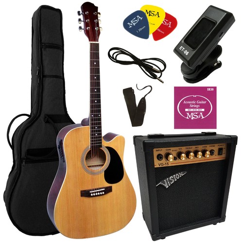 Akustikgitarre natur - 4/4, 41"